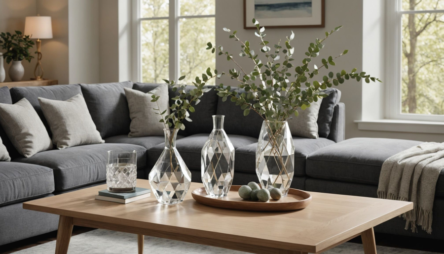 Decorating with a crystal vase: 3 ideas for your living room
